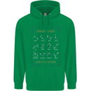 Zodiac Sign Constellations Mens 80% Cotton Hoodie Irish Green