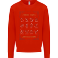 Zodiac Sign Constellations Mens Sweatshirt Jumper Bright Red