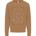 Zodiac Sign Constellations Mens Sweatshirt Jumper Caramel Latte