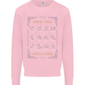 Zodiac Sign Constellations Mens Sweatshirt Jumper Light Pink