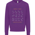 Zodiac Sign Constellations Mens Sweatshirt Jumper Purple