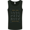 Zodiac Sign Constellations Mens Vest Tank Top Black