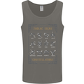Zodiac Sign Constellations Mens Vest Tank Top Charcoal