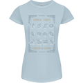 Zodiac Sign Constellations Womens Petite Cut T-Shirt Light Blue