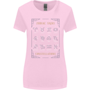 Zodiac Sign Constellations Womens Wider Cut T-Shirt Light Pink