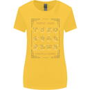 Zodiac Sign Constellations Womens Wider Cut T-Shirt Yellow