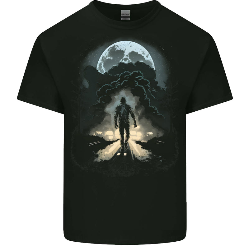 Zombie Street Halloween Mens Cotton T-Shirt Tee Top