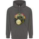 Zombie Cat Drummer Childrens Kids Hoodie Storm Grey