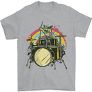 Zombie Cat Drummer Mens T-Shirt Cotton Gildan Sports Grey