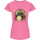 Zombie Cat Drummer Womens Petite Cut T-Shirt Azalea