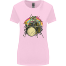 Zombie Cat Drummer Womens Wider Cut T-Shirt Light Pink