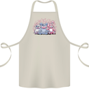 Zombie Cat Rabbit Bear Halloween Gothic Cotton Apron 100% Organic Natural