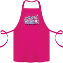Zombie Cat Rabbit Bear Halloween Gothic Cotton Apron 100% Organic Pink