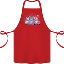 Zombie Cat Rabbit Bear Halloween Gothic Cotton Apron 100% Organic Red