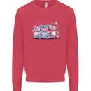 Zombie Cat Rabbit Bear Halloween Gothic Kids Sweatshirt Jumper Heliconia