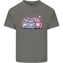 Zombie Cat Rabbit Bear Halloween Gothic Kids T-Shirt Childrens Charcoal