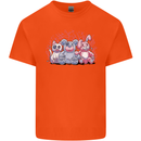 Zombie Cat Rabbit Bear Halloween Gothic Kids T-Shirt Childrens Orange