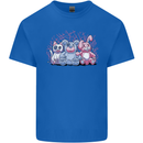 Zombie Cat Rabbit Bear Halloween Gothic Kids T-Shirt Childrens Royal Blue