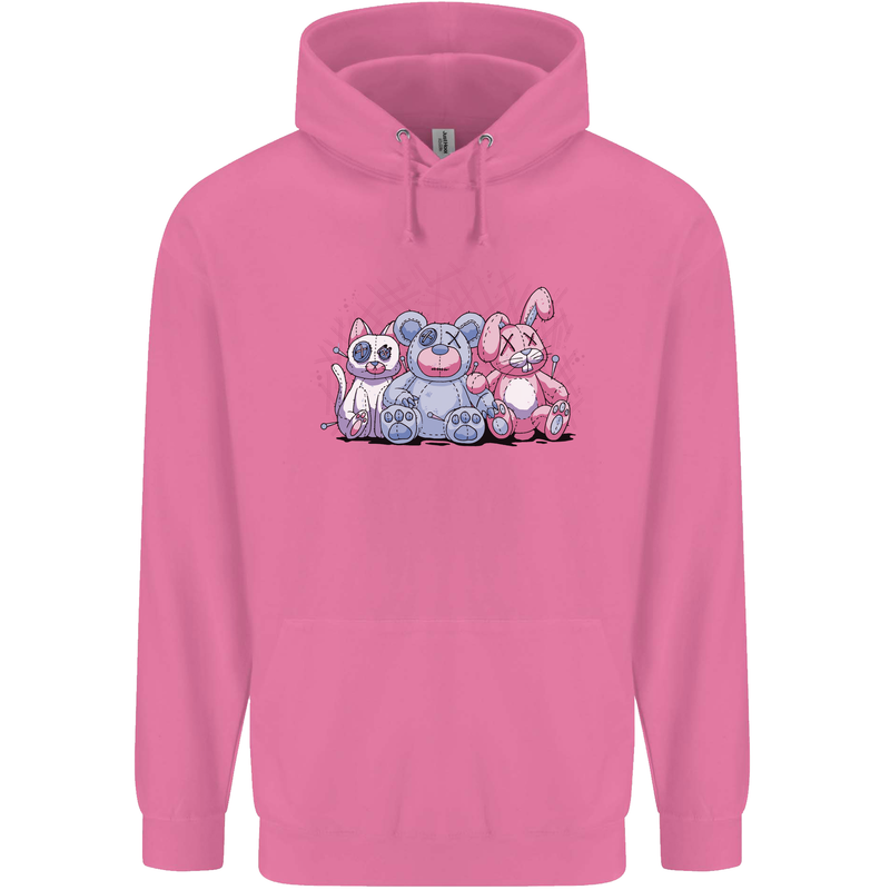 Zombie Cat Rabbit Bear Halloween Gothic Mens 80% Cotton Hoodie Azelea