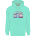Zombie Cat Rabbit Bear Halloween Gothic Mens 80% Cotton Hoodie Peppermint