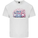 Zombie Cat Rabbit Bear Halloween Gothic Mens Cotton T-Shirt Tee Top White