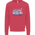 Zombie Cat Rabbit Bear Halloween Gothic Mens Sweatshirt Jumper Heliconia