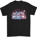 Zombie Cat Rabbit Bear Halloween Gothic Mens T-Shirt 100% Cotton Black