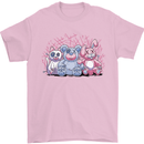 Zombie Cat Rabbit Bear Halloween Gothic Mens T-Shirt 100% Cotton Light Pink