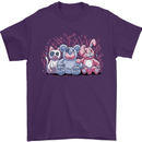 Zombie Cat Rabbit Bear Halloween Gothic Mens T-Shirt 100% Cotton Purple