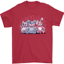 Zombie Cat Rabbit Bear Halloween Gothic Mens T-Shirt 100% Cotton Red