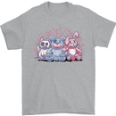 Zombie Cat Rabbit Bear Halloween Gothic Mens T-Shirt 100% Cotton Sports Grey