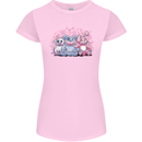Zombie Cat Rabbit Bear Halloween Gothic Womens Petite Cut T-Shirt Light Pink