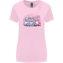 Zombie Cat Rabbit Bear Halloween Gothic Womens Wider Cut T-Shirt Light Pink