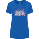 Zombie Cat Rabbit Bear Halloween Gothic Womens Wider Cut T-Shirt Royal Blue