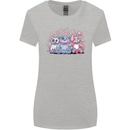 Zombie Cat Rabbit Bear Halloween Gothic Womens Wider Cut T-Shirt Sports Grey