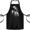 Zombie Cheer Skull Halloween Alcohol Beer Cotton Apron 100% Organic Black