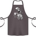 Zombie Cheer Skull Halloween Alcohol Beer Cotton Apron 100% Organic Dark Grey