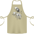 Zombie Cheer Skull Halloween Alcohol Beer Cotton Apron 100% Organic Khaki