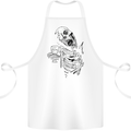 Zombie Cheer Skull Halloween Alcohol Beer Cotton Apron 100% Organic White