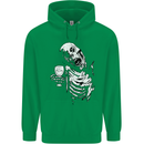 Zombie Cheer Skull Halloween Alcohol Beer Mens 80% Cotton Hoodie Irish Green