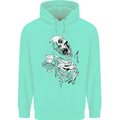 Zombie Cheer Skull Halloween Alcohol Beer Mens 80% Cotton Hoodie Peppermint