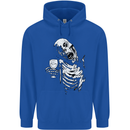 Zombie Cheer Skull Halloween Alcohol Beer Mens 80% Cotton Hoodie Royal Blue