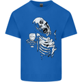 Zombie Cheer Skull Halloween Alcohol Beer Mens Cotton T-Shirt Tee Top Royal Blue