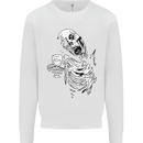 Zombie Cheer Skull Halloween Alcohol Beer Mens Sweatshirt Jumper White