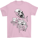Zombie Cheer Skull Halloween Alcohol Beer Mens T-Shirt 100% Cotton Light Pink