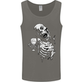 Zombie Cheer Skull Halloween Alcohol Beer Mens Vest Tank Top Charcoal