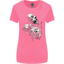 Zombie Cheer Skull Halloween Alcohol Beer Womens Wider Cut T-Shirt Azalea