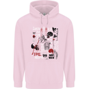 Zombie Halloween Vampire Dracular Skull Childrens Kids Hoodie Light Pink