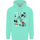 Zombie Halloween Vampire Dracular Skull Childrens Kids Hoodie Peppermint