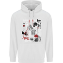 Zombie Halloween Vampire Dracular Skull Childrens Kids Hoodie White